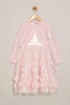 ​​​​​​​Miss Kleid Und Strickjacke Im 2-teiligen Set, Rosa