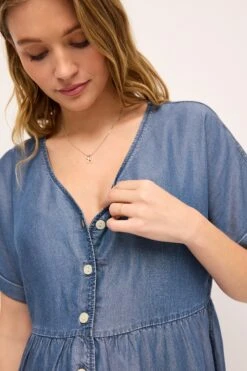 Next Mittelblau - Umstandsmode Denim-Kleid -MONSON Kleidung Geschaft 937 929s5