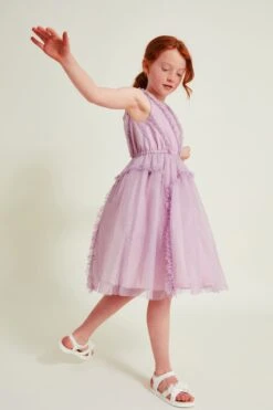 Monsoon Veronica Tüll-Kleid Mit Rüschen