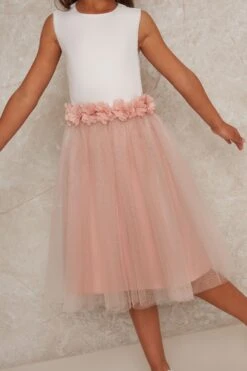 Chi Chi London Mädchen Kleid Mit 3D-Blumendesign -MONSON Kleidung Geschaft 983342s5