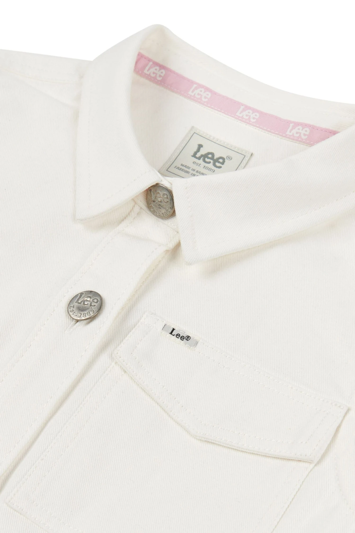 Lee Mädchen Ärmelloses Kleid Aus Twill, Weiß 10 Lee Mädchen Ärmelloses Kleid Aus Twill, Weiß – Bild 8