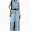 AllSaints Blair Denim-Kleid -MONSON Kleidung Geschaft B14463s
