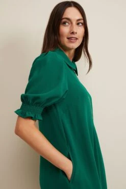 Phase Eight Candice Ausgestelltes Kleid Mit Reißverschluss, Grün -MONSON Kleidung Geschaft B24194s5