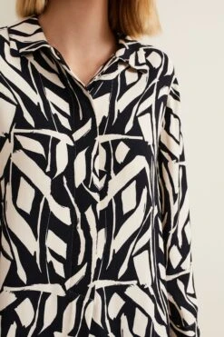 Phase Eight Ruby Tunika-Kleid Mit Geomuster, Schwarz -MONSON Kleidung Geschaft B24762s4