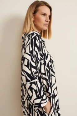 Phase Eight Ruby Tunika-Kleid Mit Geomuster, Schwarz -MONSON Kleidung Geschaft B24762s5