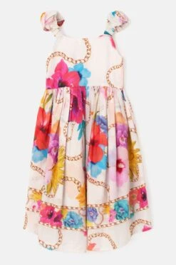 Angel & Rocket Katie Multi Tiered Bedruckt Weißes Kleid -MONSON Kleidung Geschaft B25381s5