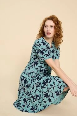 White Stuff Blaues Clara Kleid Aus Baumwoll-Jersey 12 White Stuff Blaues Clara Kleid Aus Baumwoll-Jersey -MONSON Kleidung Geschaft B37800s4