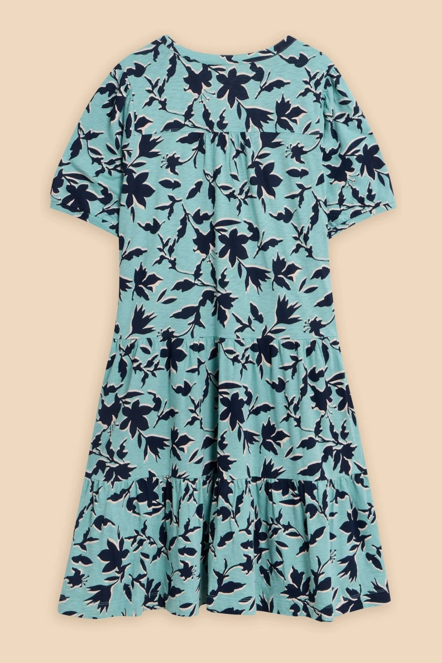 White Stuff Blaues Clara Kleid Aus Baumwoll-Jersey 8 White Stuff Blaues Clara Kleid Aus Baumwoll-Jersey – Bild 6