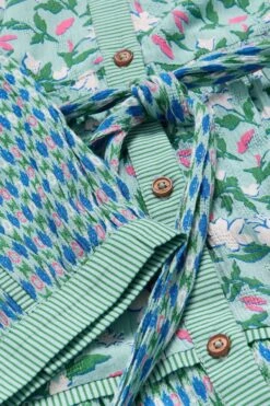 White Stuff Mabel Bedrucktes Kleid, Blau -MONSON Kleidung Geschaft B39557s7