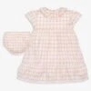 The Little Tailor Baby Set Mit Kleid Und Höschen Aus Baumwolle Mit Vichy-Karos, Rosa -MONSON Kleidung Geschaft B39859s