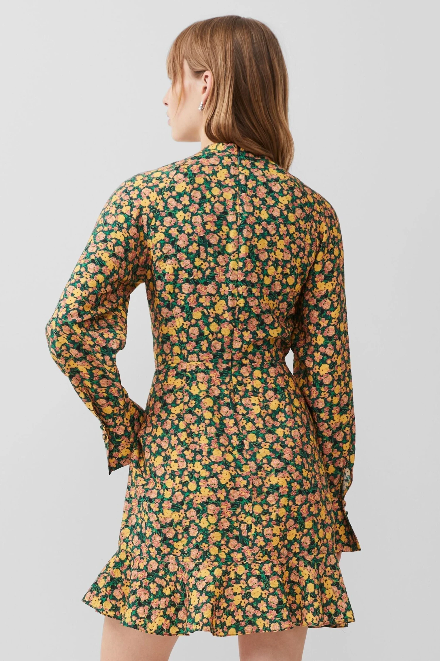 French Connection Aleezia Flavia Strukturiertes Kleid 4 French Connection Aleezia Flavia Strukturiertes Kleid – Bild 2