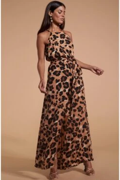 Dancing Leopard Sunset Kleid Mit Animalprint -MONSON Kleidung Geschaft B41367s3
