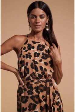 Dancing Leopard Sunset Kleid Mit Animalprint -MONSON Kleidung Geschaft B41367s4