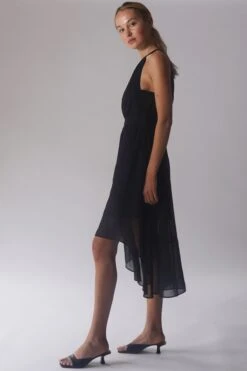 Religion High Low Neckholder Ärmelloses Merdian Kleid -MONSON Kleidung Geschaft B41498s5