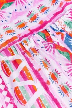 Monsoon Kleid Mit Streifen- Und Obstmuster -MONSON Kleidung Geschaft B47075s3