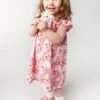 Frugi Kurzärmeliges Seersucker-Kleid Mit Blumenmuster, Rosa -MONSON Kleidung Geschaft B48570s