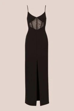 Adrianna Papell Kleid Aus Strick Und Krepp, Schwarz -MONSON Kleidung Geschaft B56806s6