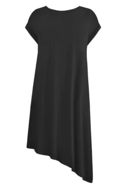 Live Unlimited Asymmetrisches Kleid Aus Jersey, Schwarz -MONSON Kleidung Geschaft B63833s4
