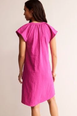 Boden Millie Kleid Aus Baumwolle Mit Bommeln -MONSON Kleidung Geschaft B66308s3