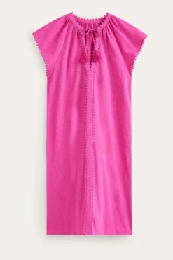 Boden Millie Kleid Aus Baumwolle Mit Bommeln -MONSON Kleidung Geschaft B66308s5