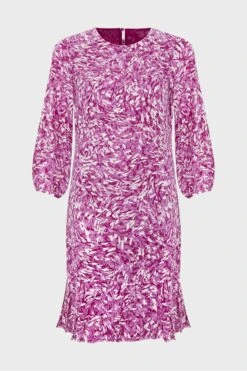 Hobbs Liana Kleid In Kurzgröße, Violett -MONSON Kleidung Geschaft B67 312s3