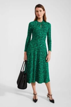 Hobbs Kurzgröße Yasmin Kleid, Grün