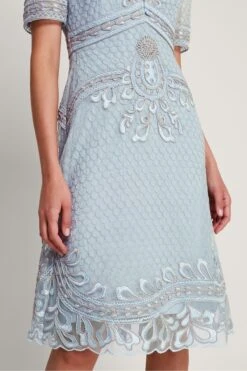 Monsoon Siena Besticktes Kleid -MONSON Kleidung Geschaft B80994s3