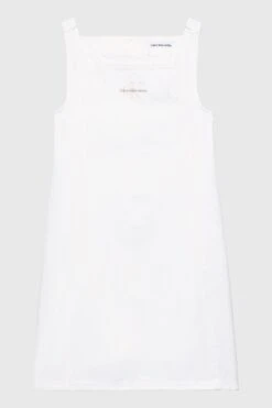 Calvin Klein Jeans Denim-Kleid, Weiß -MONSON Kleidung Geschaft B85038s4