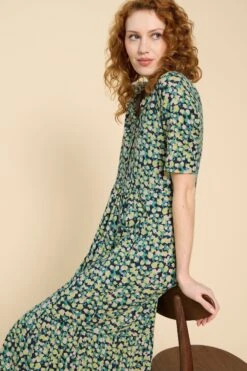 White Stuff Naya Jersey-Kleid, Grün