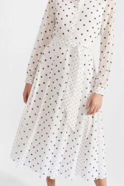 Hobbs Kurzgröße Lucilla Weiß Kleid -MONSON Kleidung Geschaft B91471s3