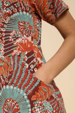 White Stuff Tammy Kleid Aus Baumwolljersey, Rot -MONSON Kleidung Geschaft B92623s4