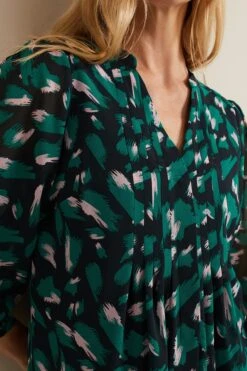 Phase Eight Penele Kleid Mit Abstraktem Muster, Grün -MONSON Kleidung Geschaft B93093s6