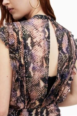 Allsaints Hali Tahoe Bedrucktes Kleid -MONSON Kleidung Geschaft B93134s5