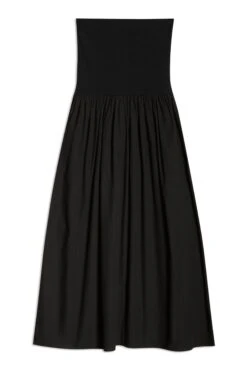Albaray Bandeau-Kleid Aus Webmix, Schwarz -MONSON Kleidung Geschaft B96693s5