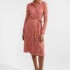 Hobbs Petite Clarice Kleid, Rot -MONSON Kleidung Geschaft B97529s