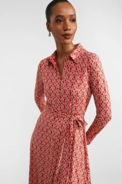 Hobbs Petite Clarice Kleid, Rot -MONSON Kleidung Geschaft B97529s3