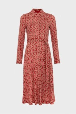 Hobbs Petite Clarice Kleid, Rot -MONSON Kleidung Geschaft B97529s4