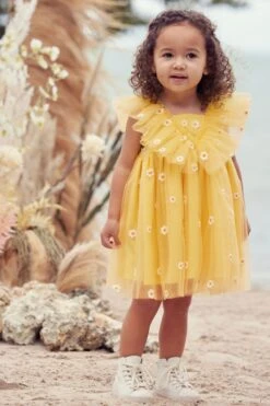 Next Mesh-Kleid Mit Rüschen (3 Monate Bis 10 Jahre)