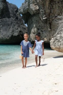 Sunuva Folk Kleid, Blau