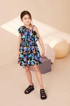 Next One-Shoulder-Kleid (3–16 Jahre)