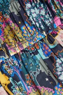 Monsoon Kleid Mit Waldprint -MONSON Kleidung Geschaft C55519s3