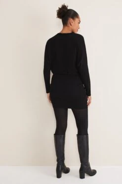 Phase Eight Becca Kleid Mit Reißverschluss, Schwarz -MONSON Kleidung Geschaft D24627s2