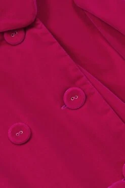 Reiss Nancy Zweireihiges Kleid Aus Samt -MONSON Kleidung Geschaft D55128s5