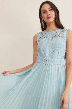 Phase Eight Amora Kleid Mit Spitzenoberteil, Grün -MONSON Kleidung Geschaft D55895s4