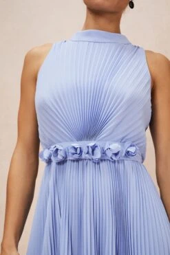 Phase Eight Simara Plissiertes Kleid, Blau -MONSON Kleidung Geschaft D62959s7