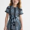 Reiss Alianna Geblümtes Kleid Mit Puffärmeln -MONSON Kleidung Geschaft D72 406s