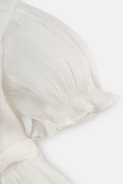 Angel & Rocket Grace Kleid Mit Rüschenkragen Und Bindeband, Creme -MONSON Kleidung Geschaft D89070s4