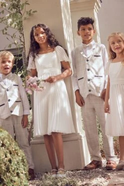 Angel & Rocket Ballerina Plissiertes Kleid Für Besondere Anlässe Mit Schleife -MONSON Kleidung Geschaft D89573s7