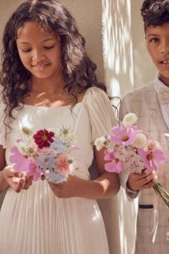 Angel & Rocket Ballerina Plissiertes Kleid Für Besondere Anlässe Mit Schleife -MONSON Kleidung Geschaft D89573s9