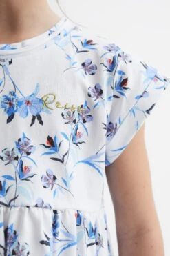 Reiss Dahlia Jersey-Kleid Mit Blumenprint -MONSON Kleidung Geschaft D91346s4